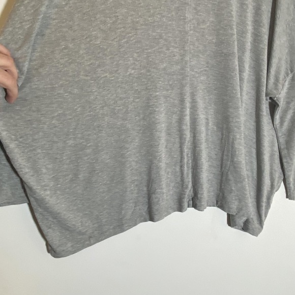 Bryn Walker Top Womens Large Gray Dolman Sleeve Scoop Neck Tunic USA Oversized - Picture 6 of 15